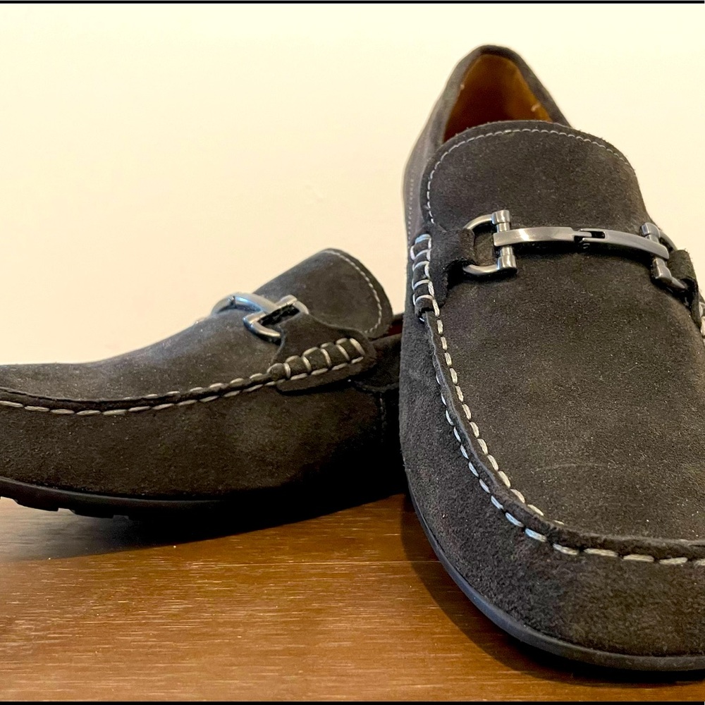 VIONIC MEN'S MERCER MASON DRIVING MOCCASINS - DARK GREY